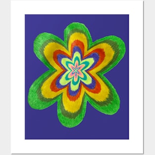 Abstract Flower Posters and Art